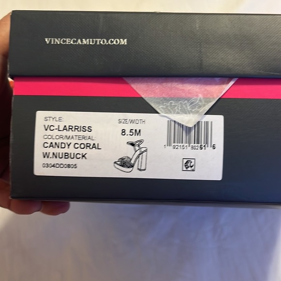 New Vince Camuto candy coral heels… orange like - Picture 3 of 3
